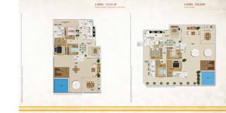 A escolha das opções de planta segue as mesmas regras dos demais apartamentos. * O “kit gourmet” e o “kit piscina”são opcionais e vendidos separadamente. Sua aquisição não está compreendida no preço da unidade e deverá ser feita no ato da compra. Disponibilidade sujeita ao
cronograma de obra. Confira o “kit gourmet” e o “kit piscina” disponíveis para sua unidade no memorial descritivo.




                       Ilustração artística da planta Solarium de 3 suítes - 231,81 m² de área privativa.
                                                                                                                                                                                                                                                                                                                   3 SUÍTES - 231,81 M²
                                                                                                                                                                                                                                                                                    Torres Bonito, Natureza, carnaval




A escolha das opções de planta segue as mesmas regras dos demais apartamentos. * O “kit gourmet” e o “kit piscina”são opcionais e vendidos separadamente. Sua aquisição não está compreendida no preço da unidade e deverá ser feita no ato da compra. Disponibilidade sujeita ao
cronograma de obra. Confira o “kit gourmet” e o “kit piscina” disponíveis para sua unidade no memorial descritivo.
                                                                                                            Ilustração artística da planta Solarium de 4 suítes - 320,82 m² de área privativa.
                                                                                                                                                                                                                                                                                    Torre Divino
                                                                                                                                                                                                                                                                                                                   4 SUÍTES - 320,82M²
 