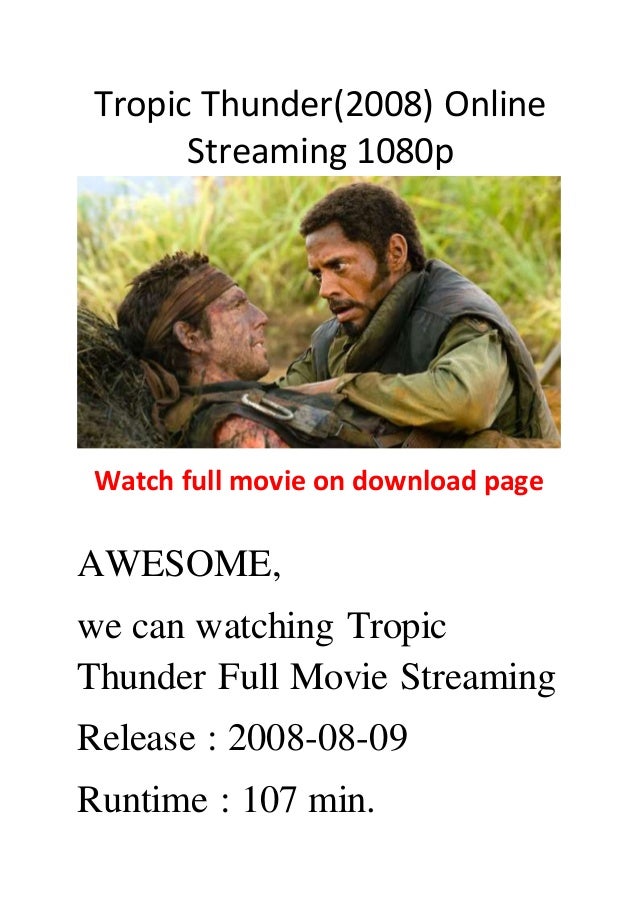 Tropic Thunder 2008 Comedy Action Movie