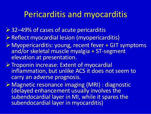Troponin elevation is not always acss