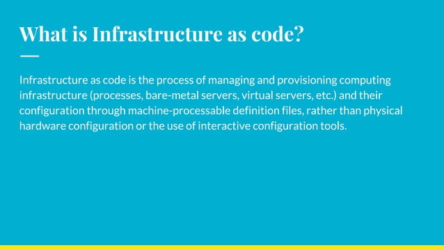 Troposphere Python infrastructure as code for AWS Cloudformation | PPT