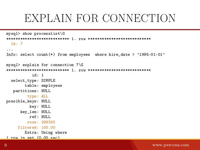Mysql select connection count
