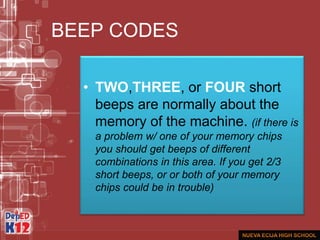 Troubleshoot beeping computers | PPTX