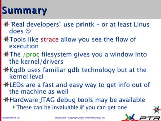 Troubleshooting Linux Kernel Modules And Device Drivers | PPT