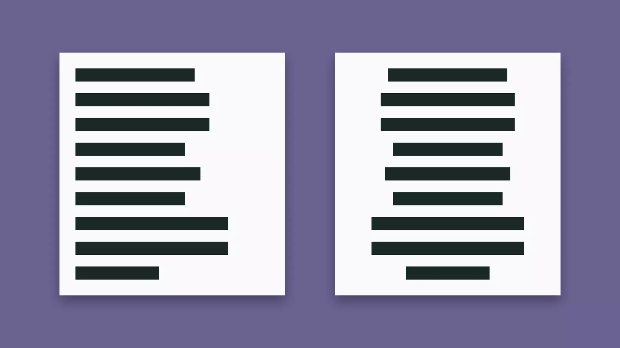 Text Not Aligning
Properly
 