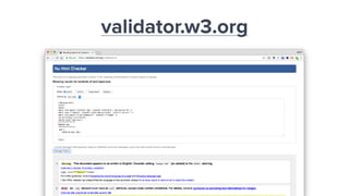 validator.w3.org
 