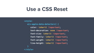 Use a CSS Reset
<style>
a[x-apple-data-detectors] {
color: inherit !important;
text-decoration: none !important;
font-size: inherit !important;
font-family: inherit !important;
font-weight: inherit !important;
line-height: inherit !important;
}
</style>
 