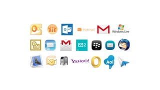 The problem with email
client icons background
 