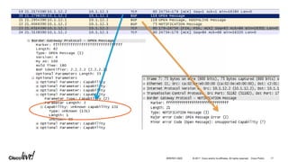 © 2017 Cisco and/or its affiliates. All rights reserved. Cisco Public
BRKRST-3320 17
 