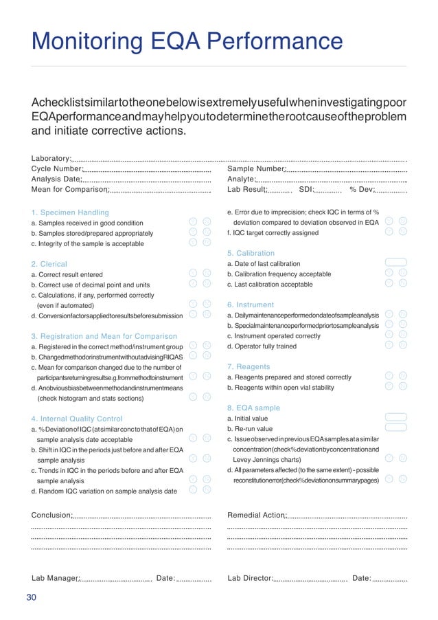 Troubleshooting Poor EQA/QC Performance in the Laboratory PDF