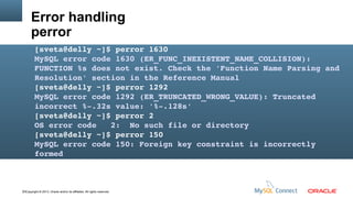 Basic Mysql Troubleshooting For Oracle Dbas