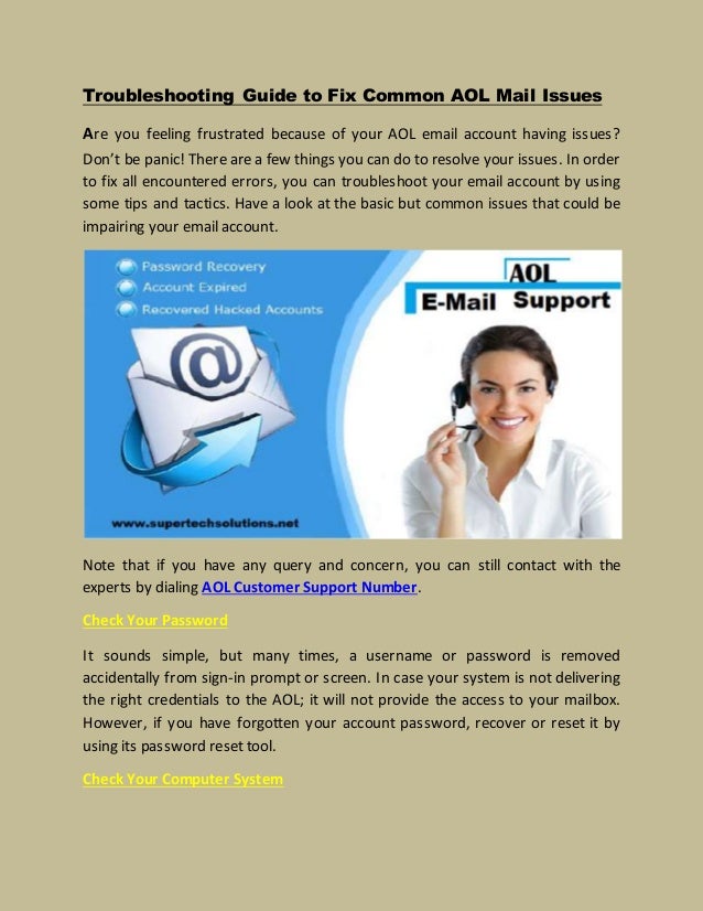 Troubleshooting Guide To Fix Common AOL Mail Issues