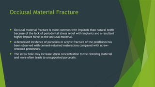 TROUBLESHOOTING IN IMPLANT CROWNS.pptx ppt | PPTX