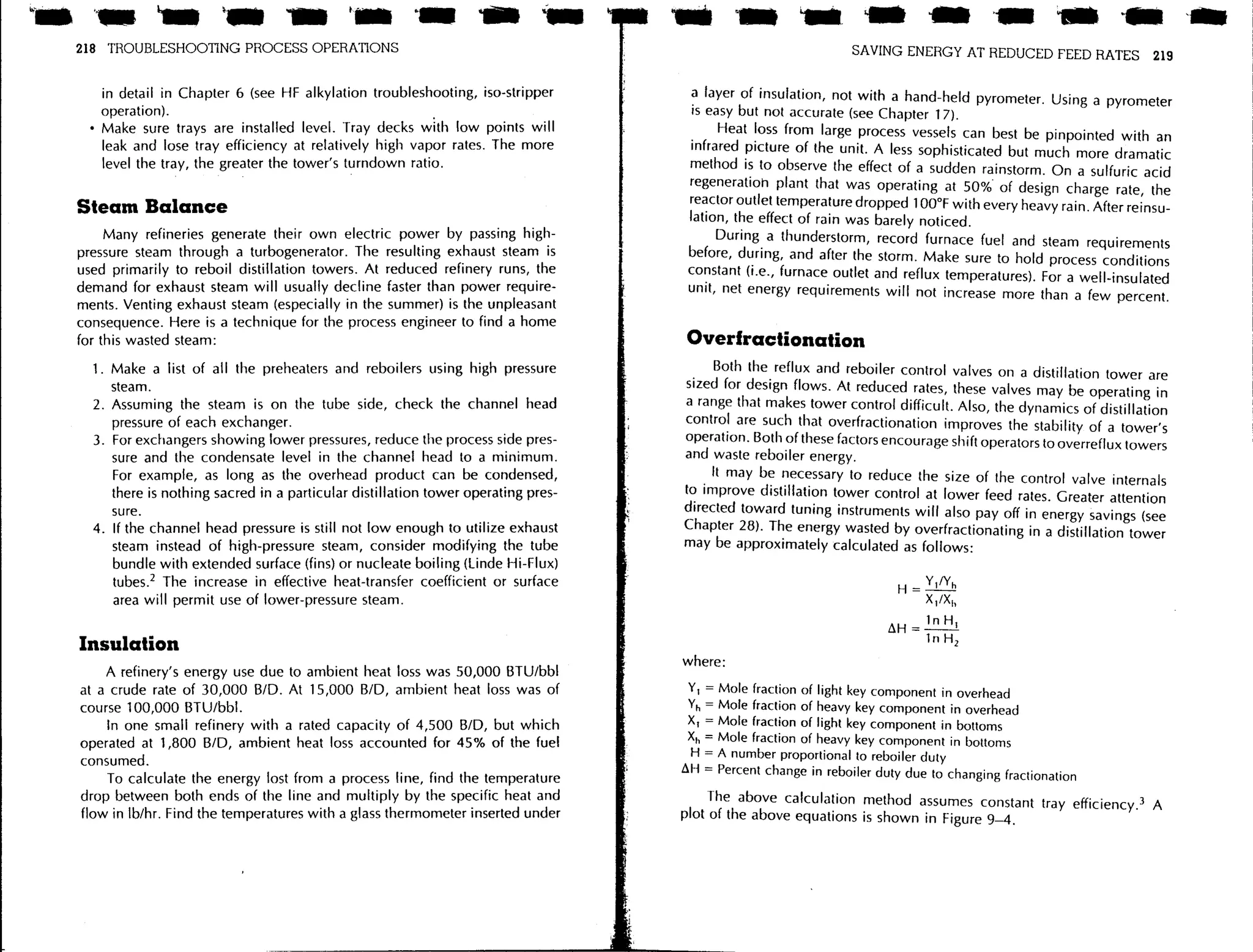 Troubleshooting process operations
