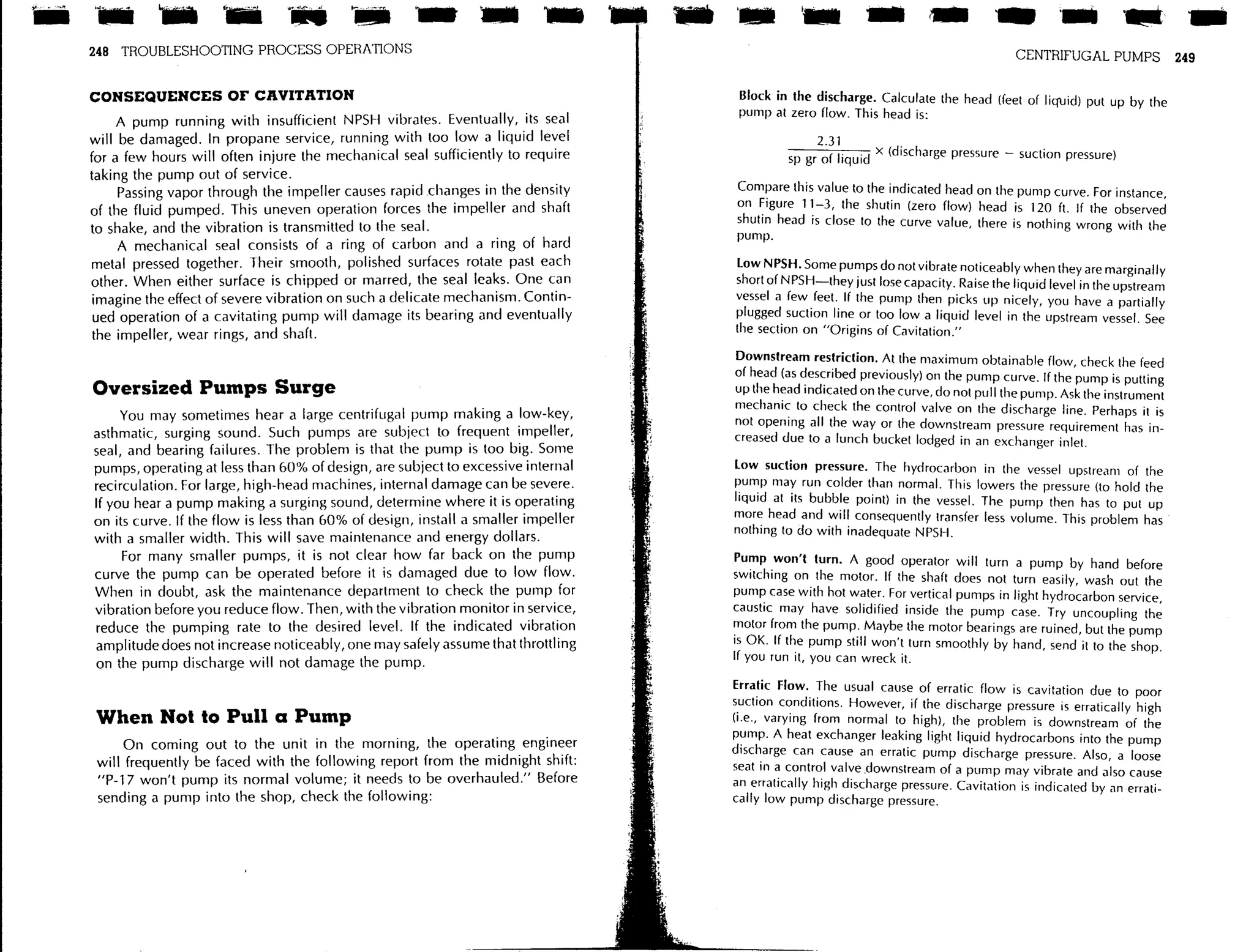 Troubleshooting process operations