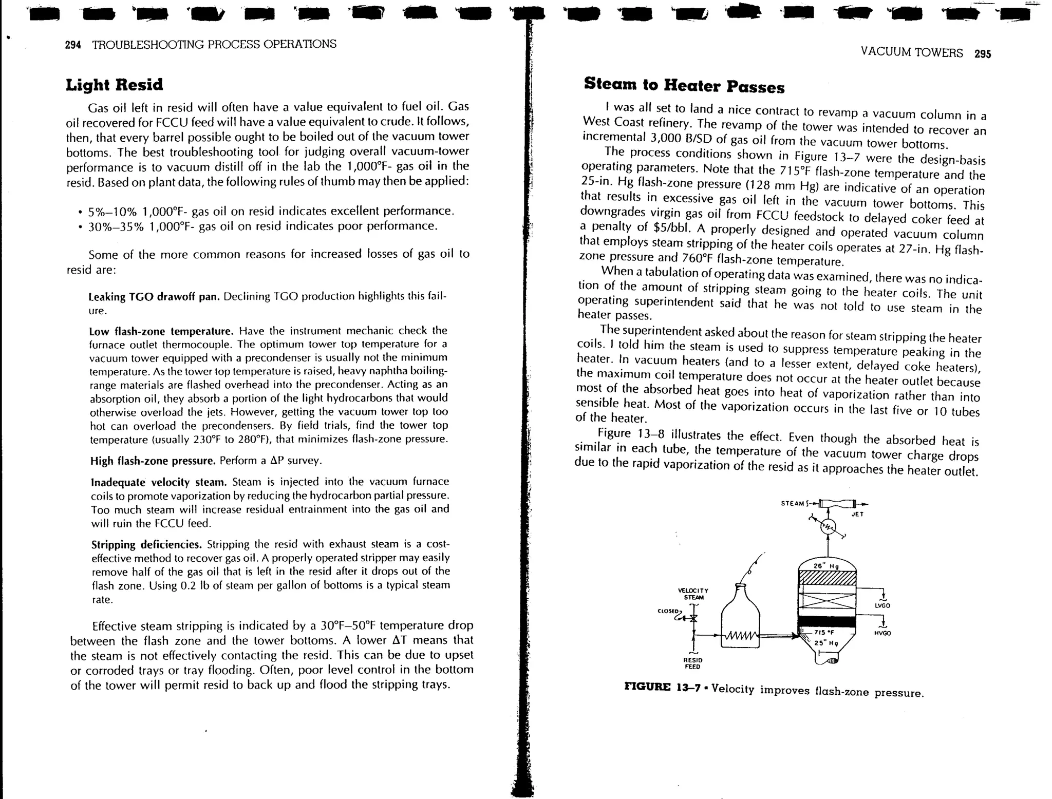 Troubleshooting process operations