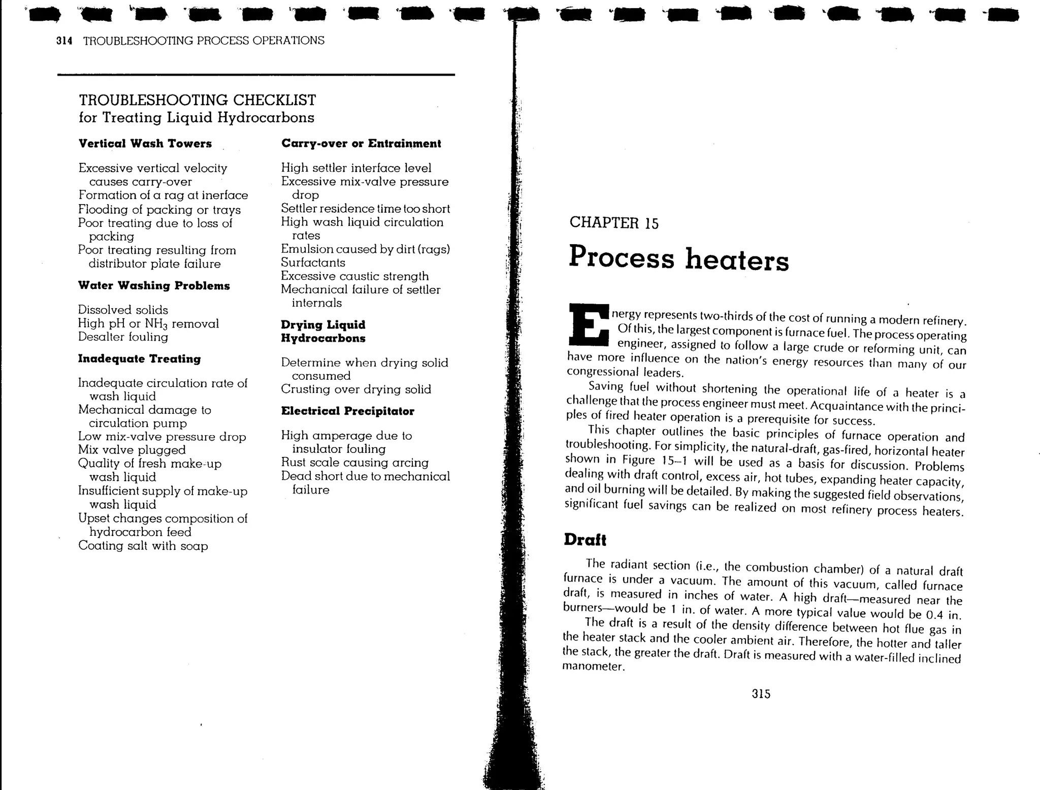 Troubleshooting process operations