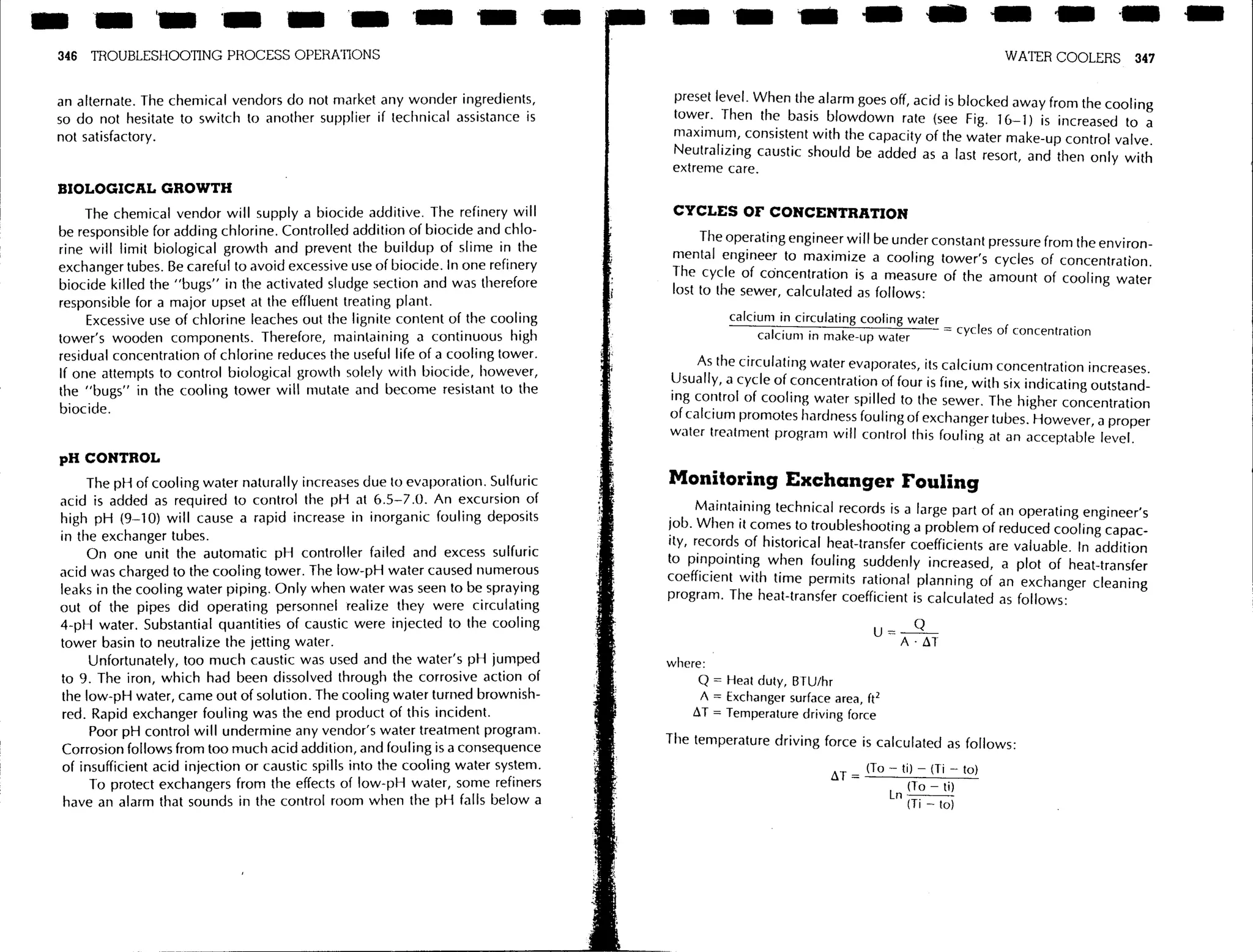 Troubleshooting process operations