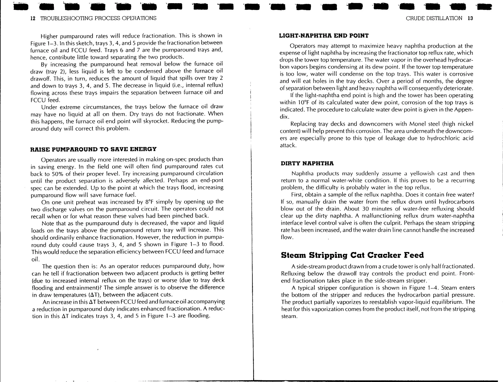 Troubleshooting process operations