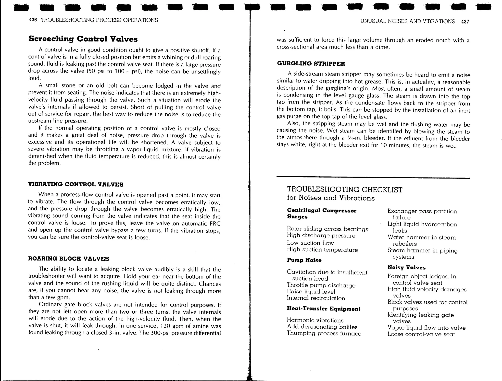 Troubleshooting process operations