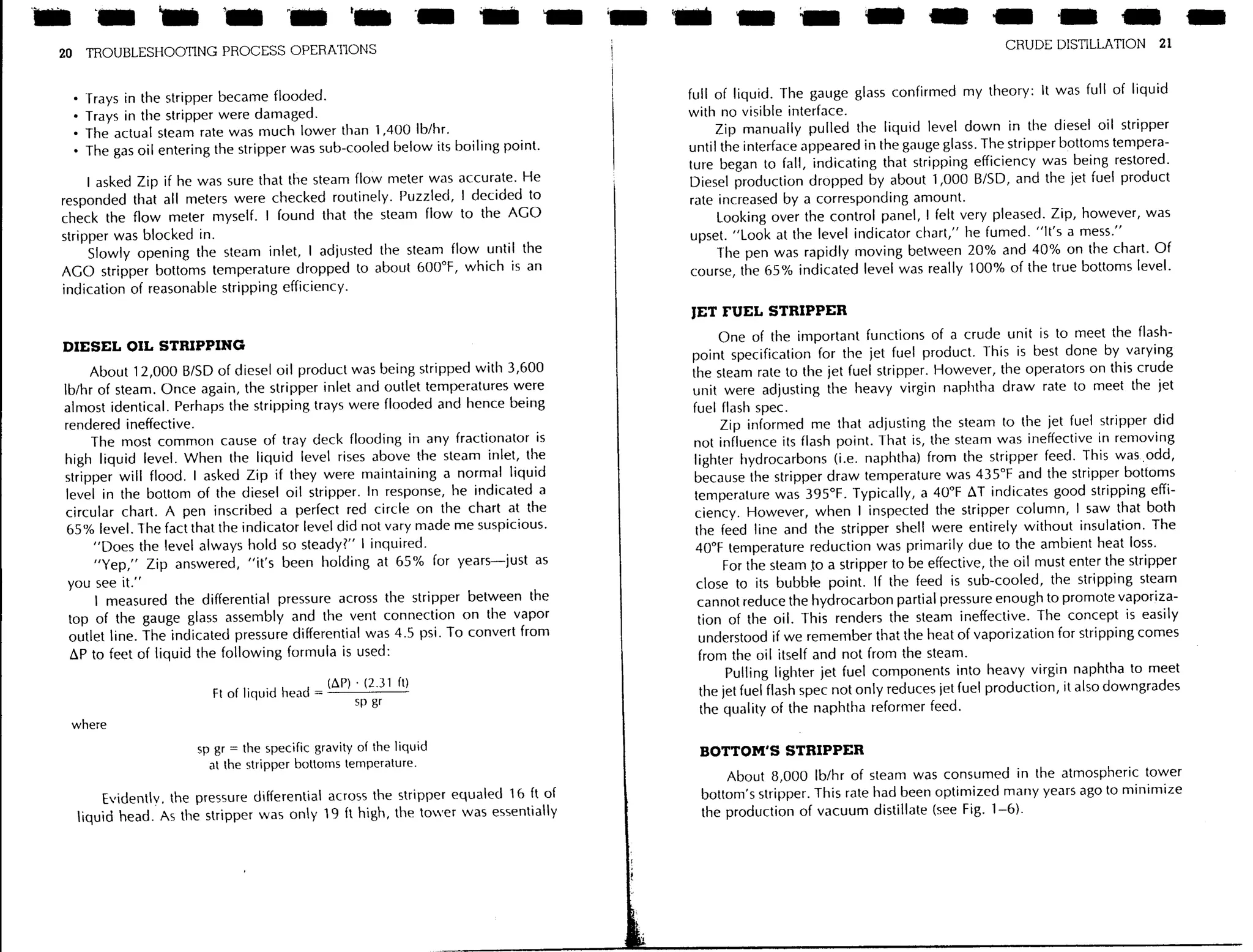 Troubleshooting process operations