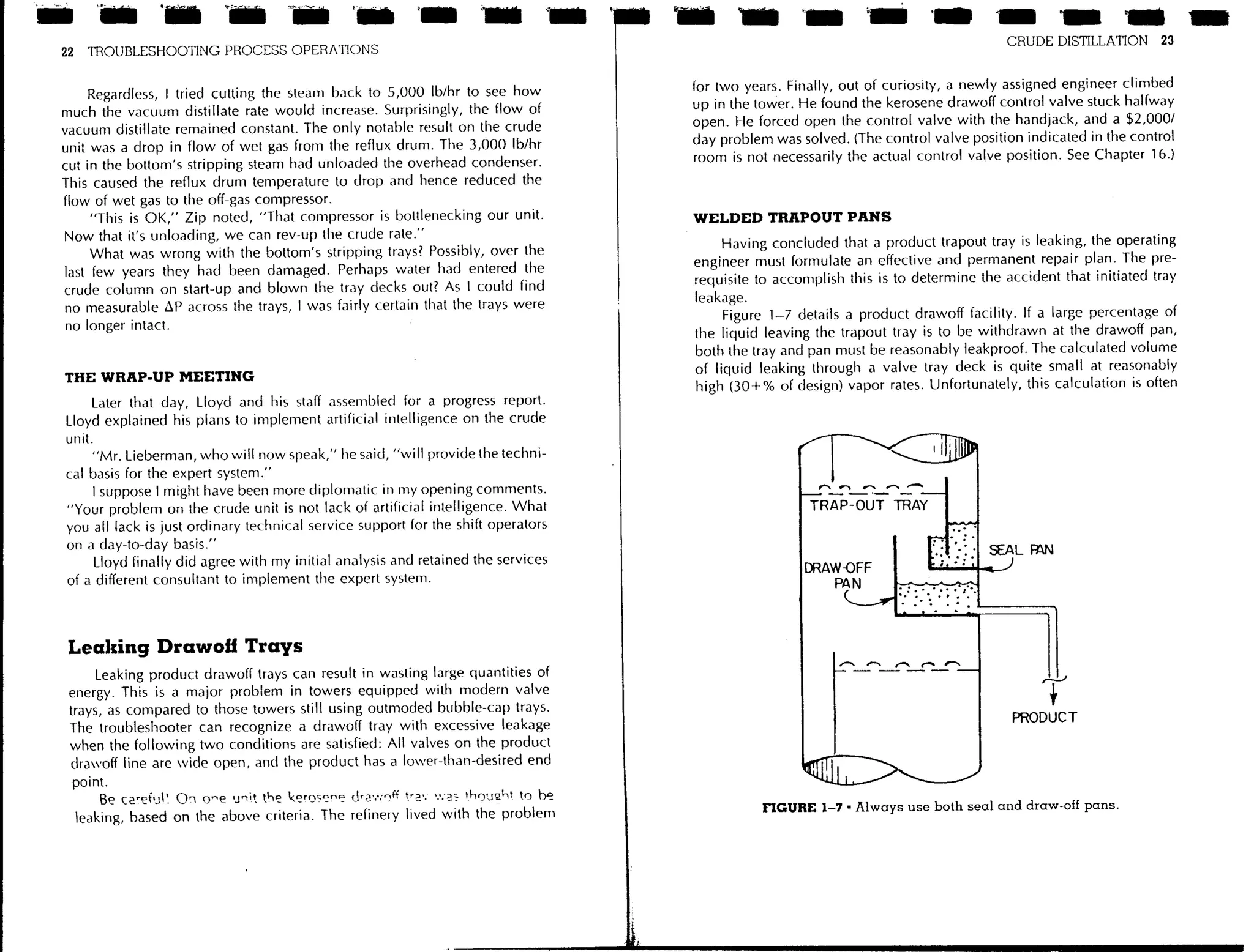 Troubleshooting process operations