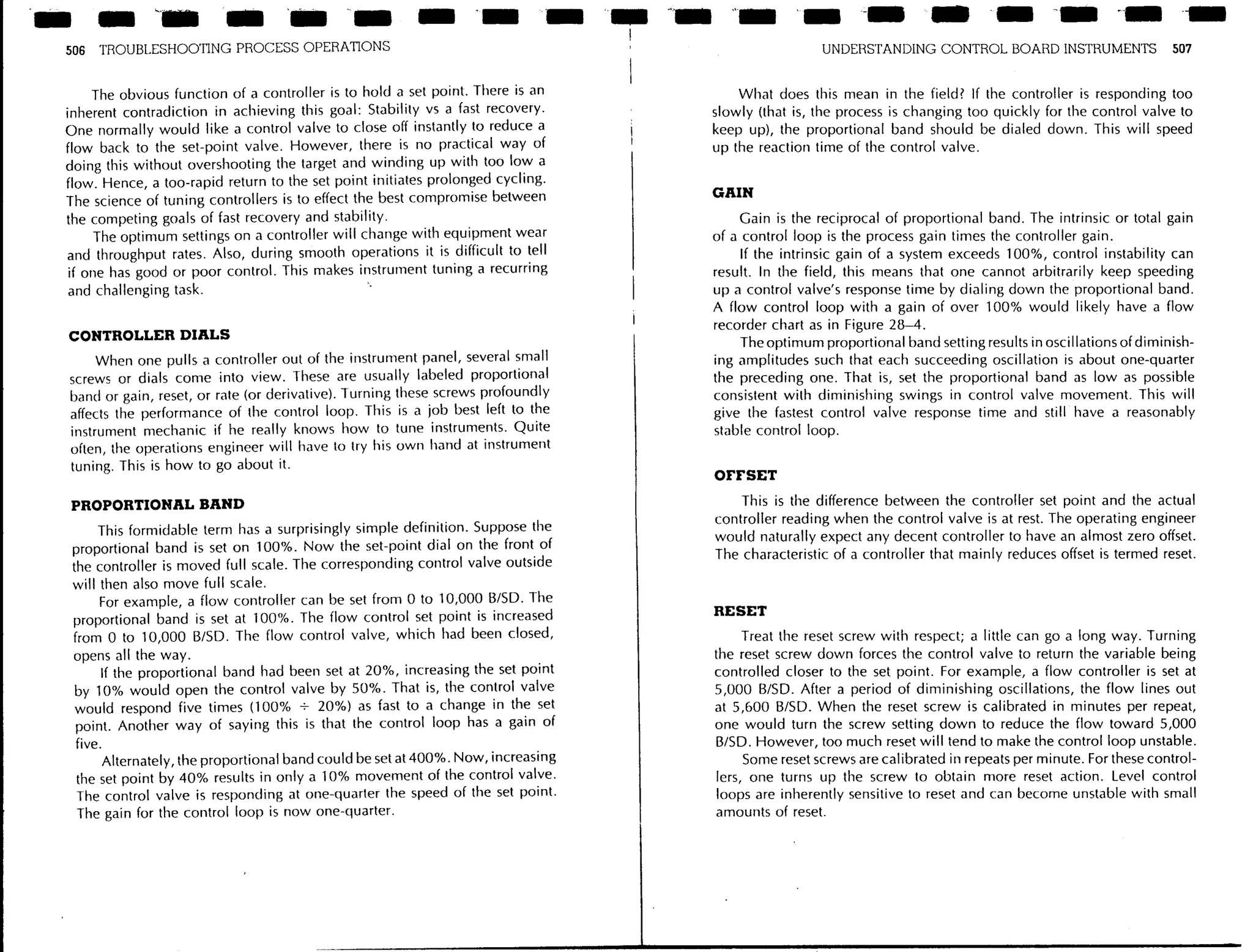 Troubleshooting process operations