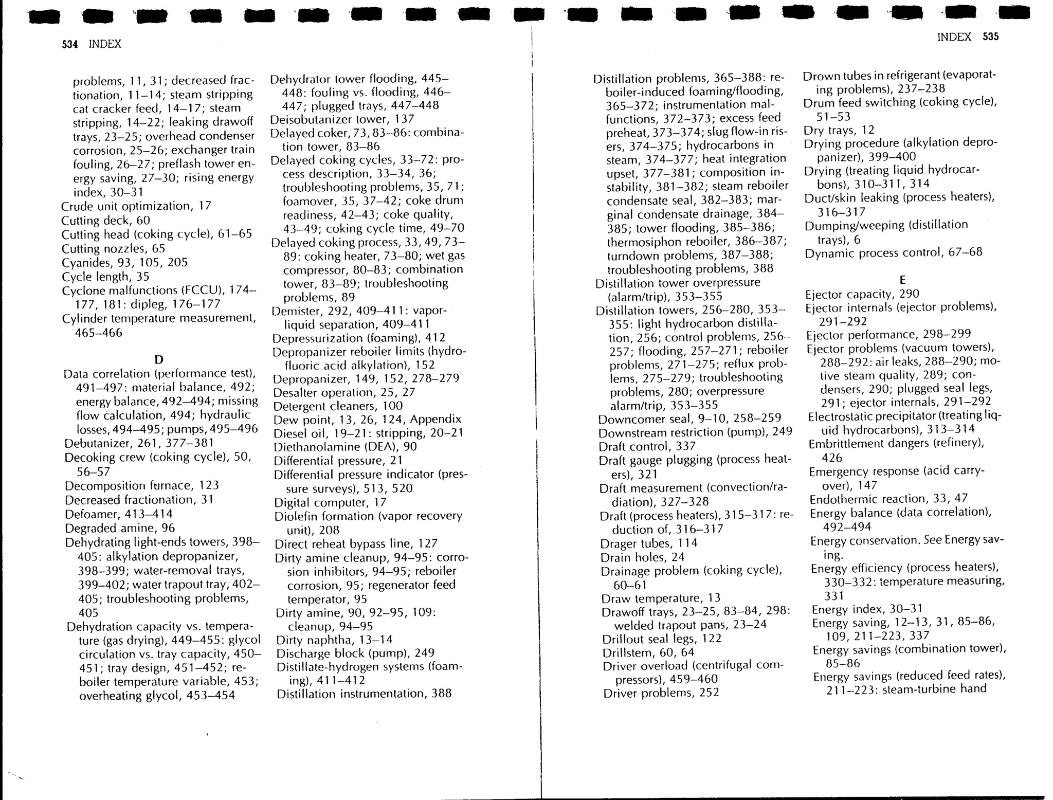 Troubleshooting process operations