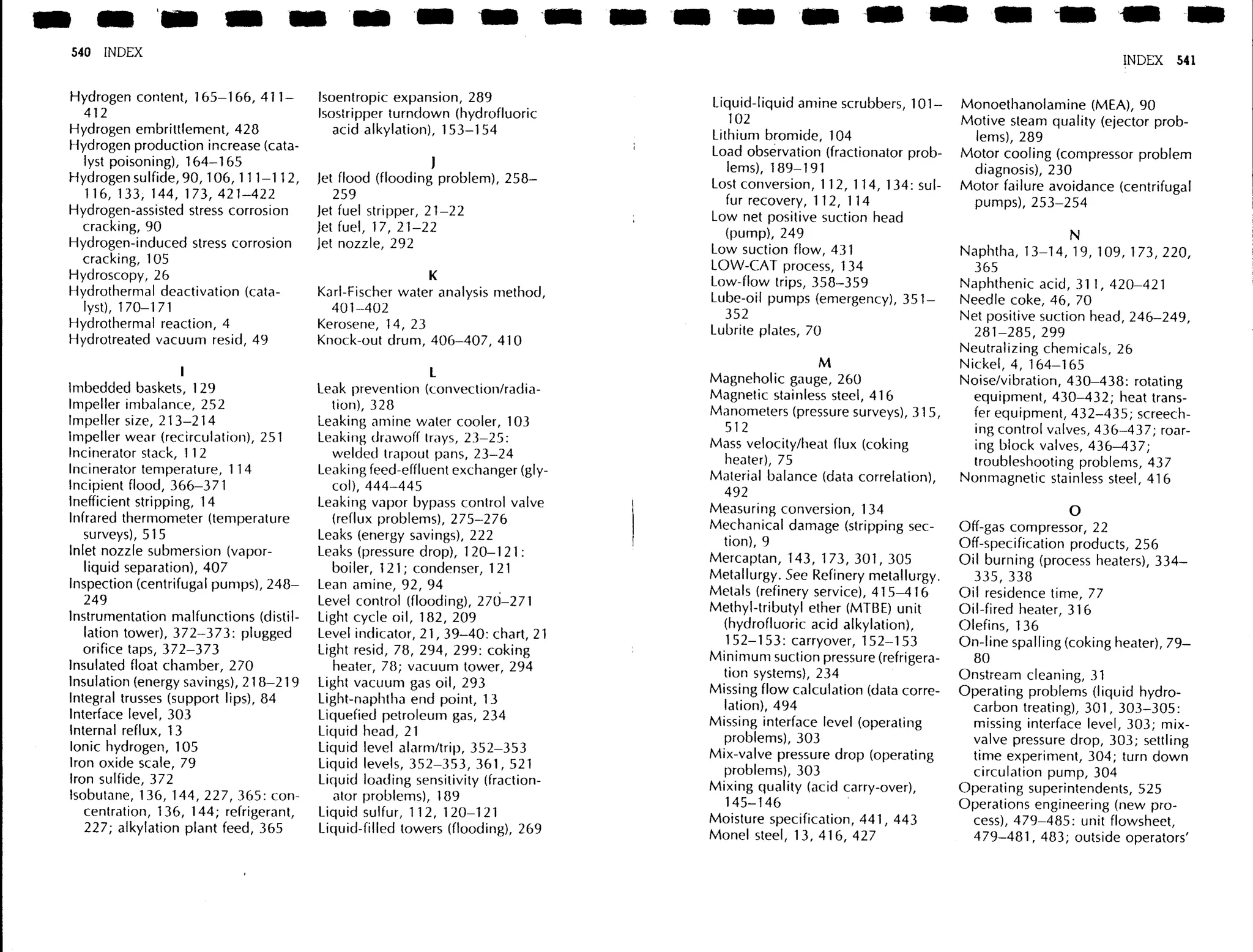 Troubleshooting process operations