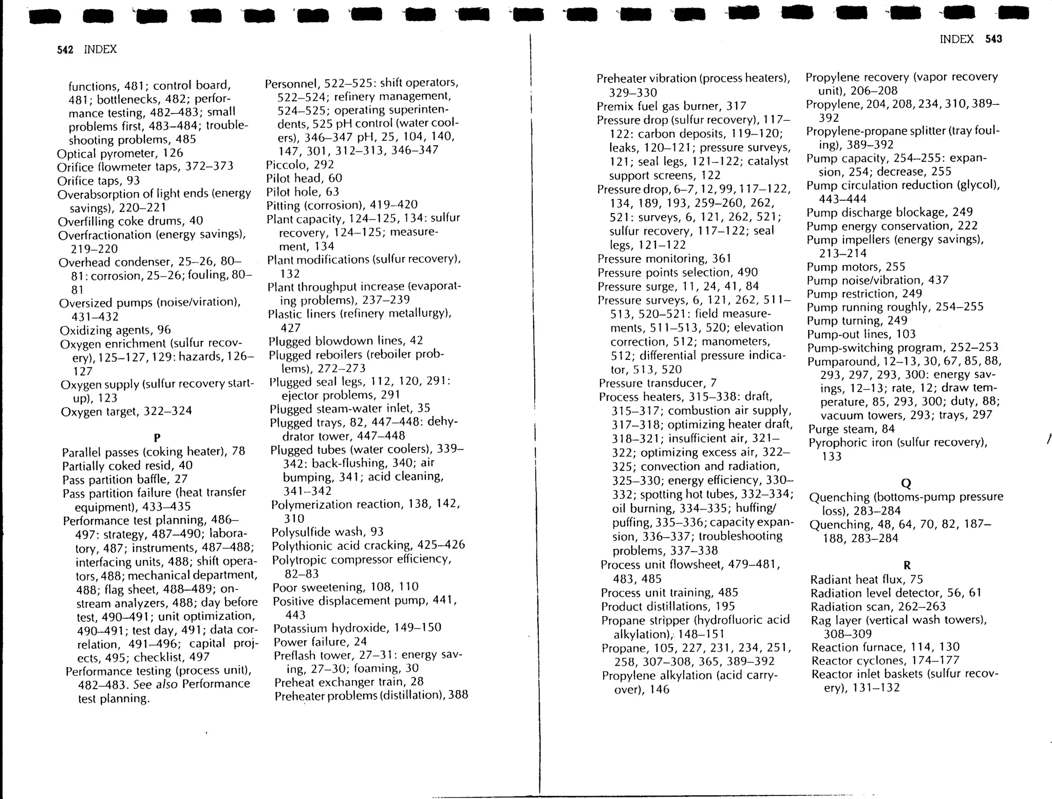 Troubleshooting process operations
