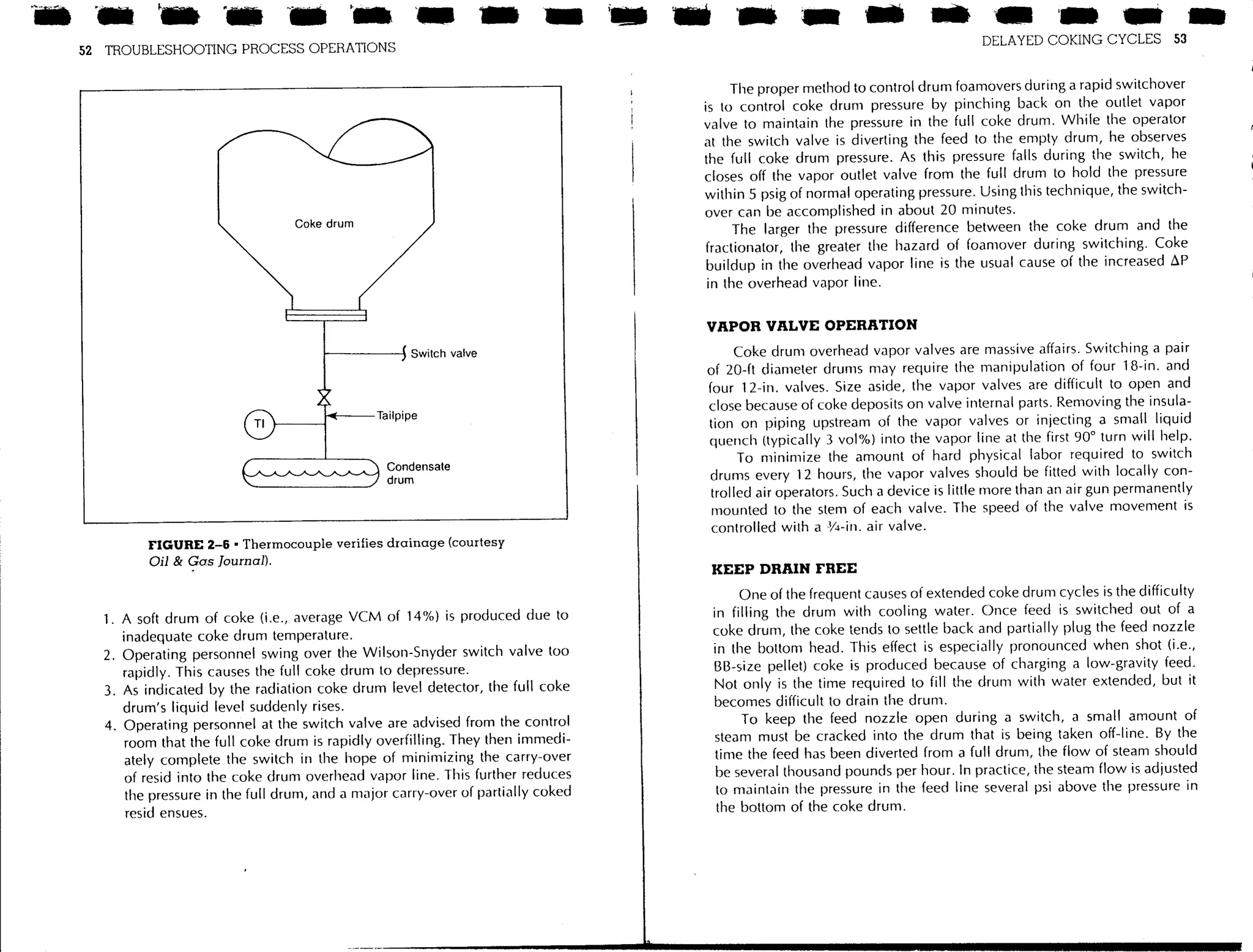 Troubleshooting process operations