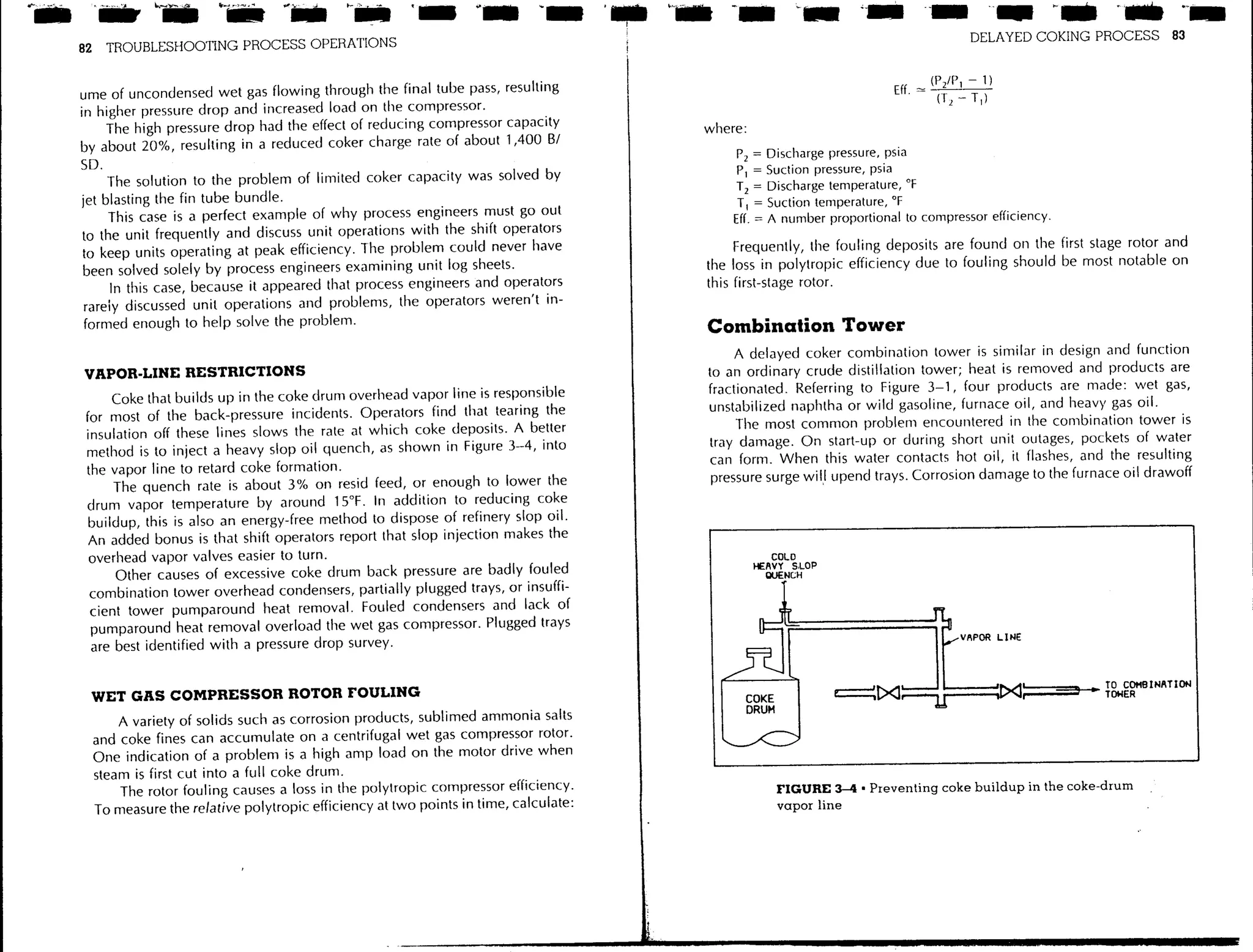 Troubleshooting process operations