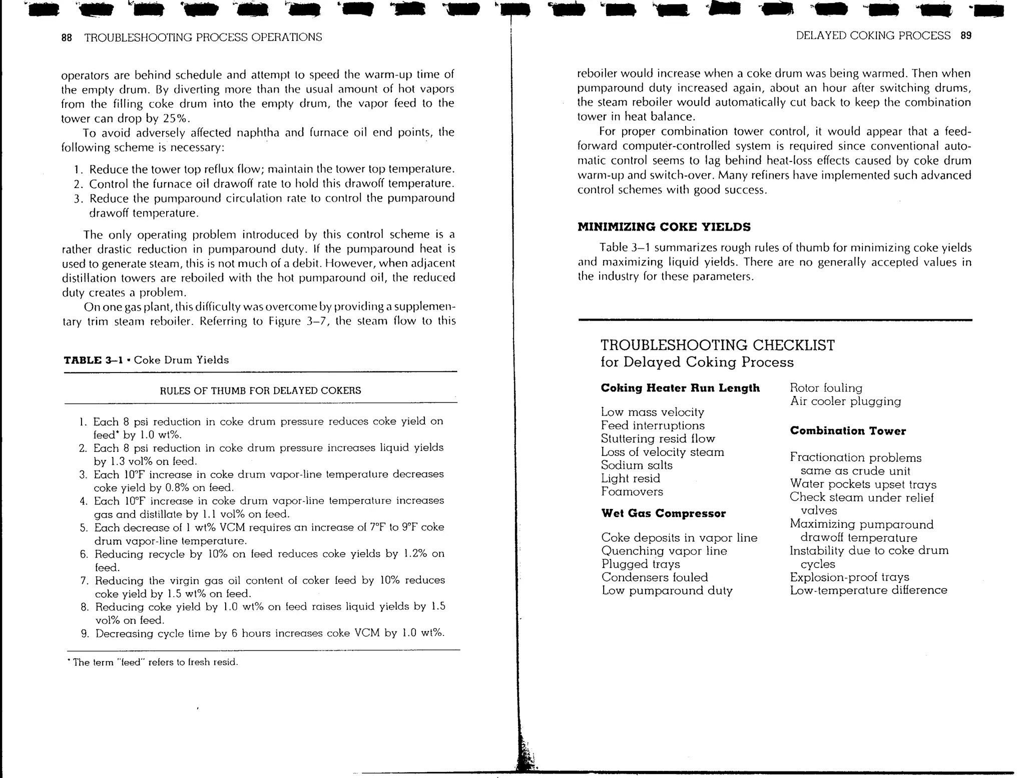 Troubleshooting process operations