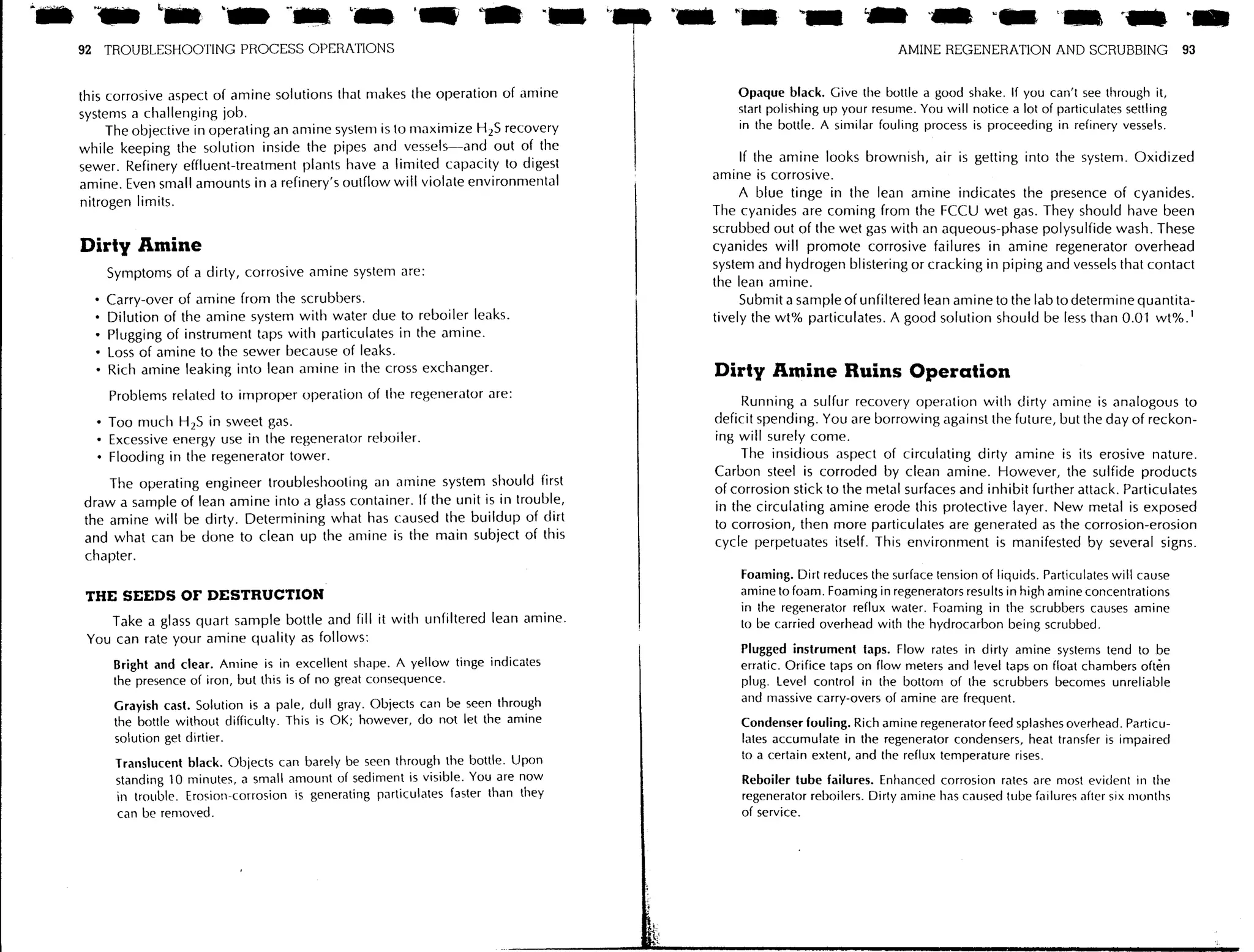 Troubleshooting process operations