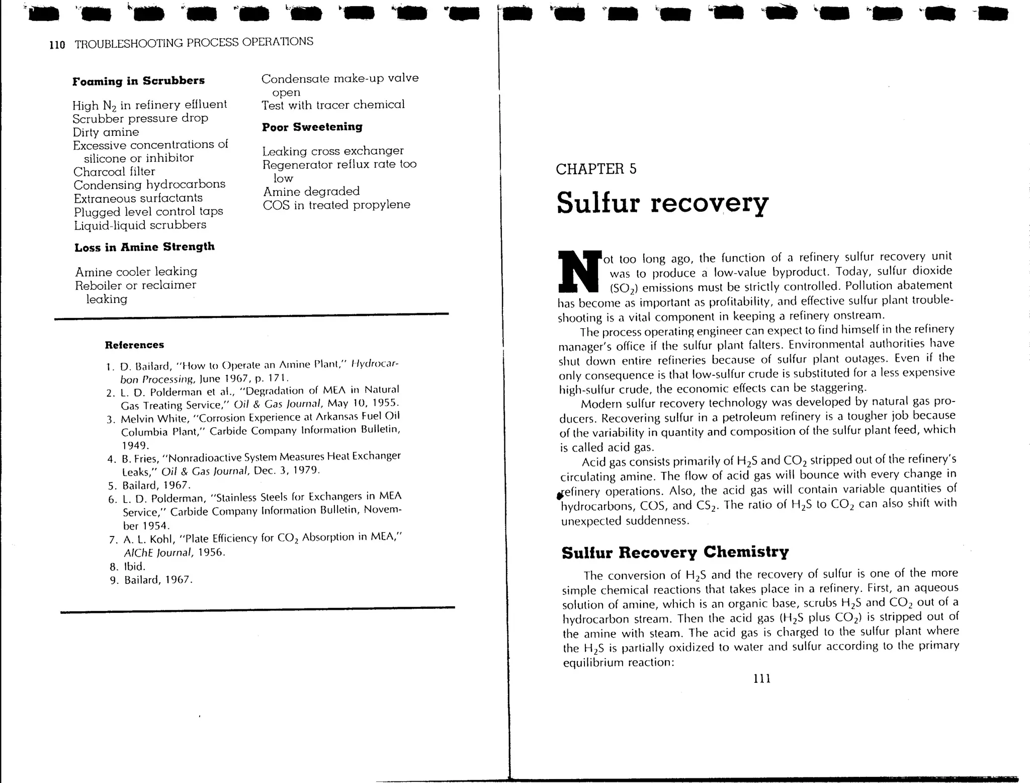 Troubleshooting process operations