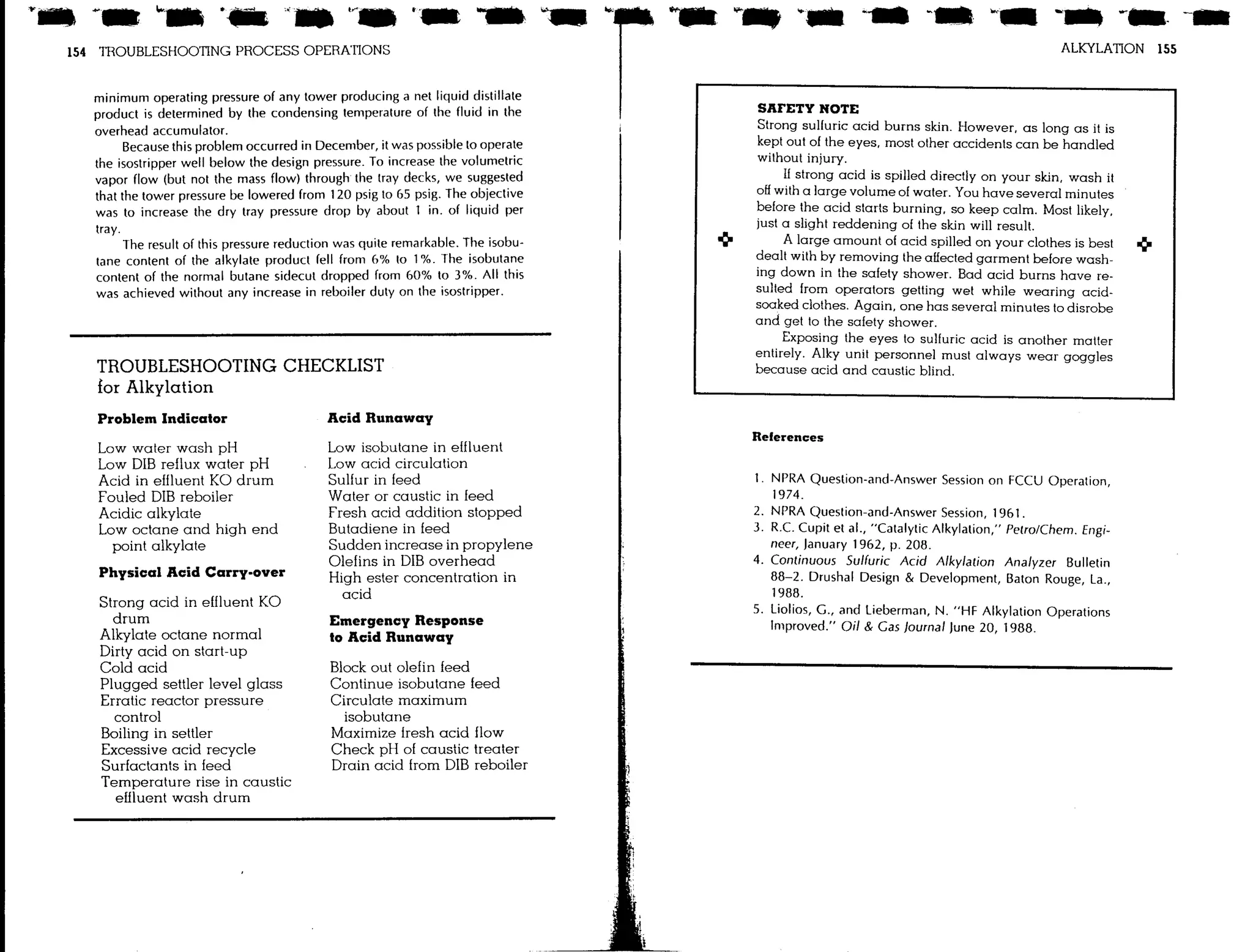Troubleshooting process operations