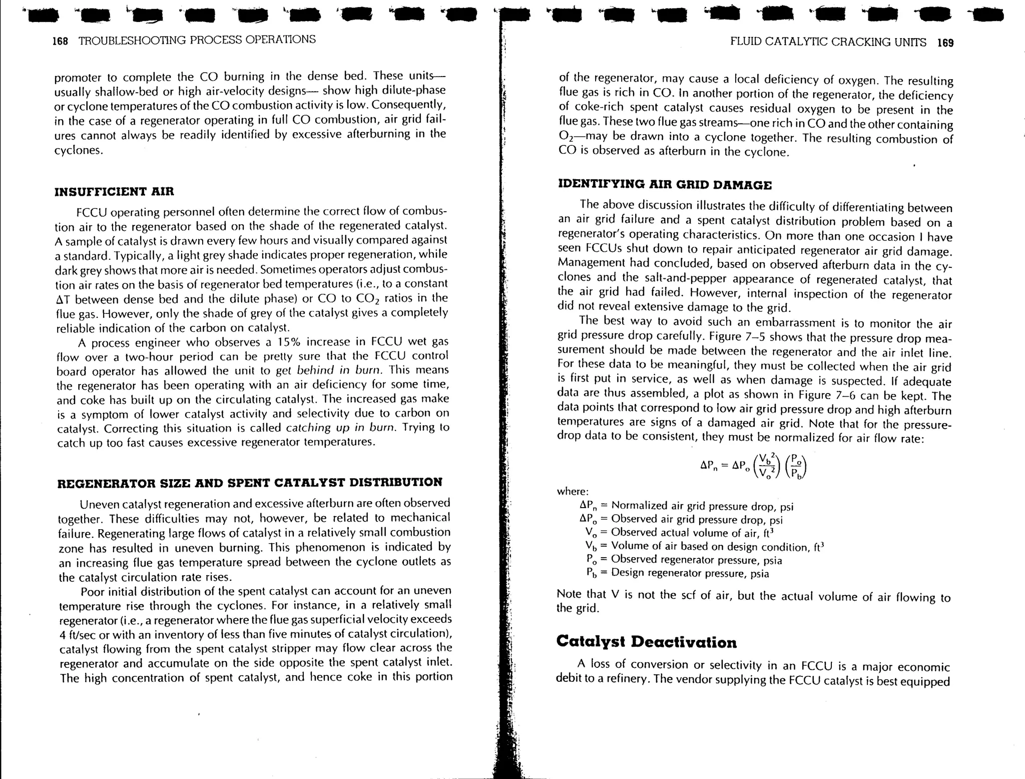 Troubleshooting process operations