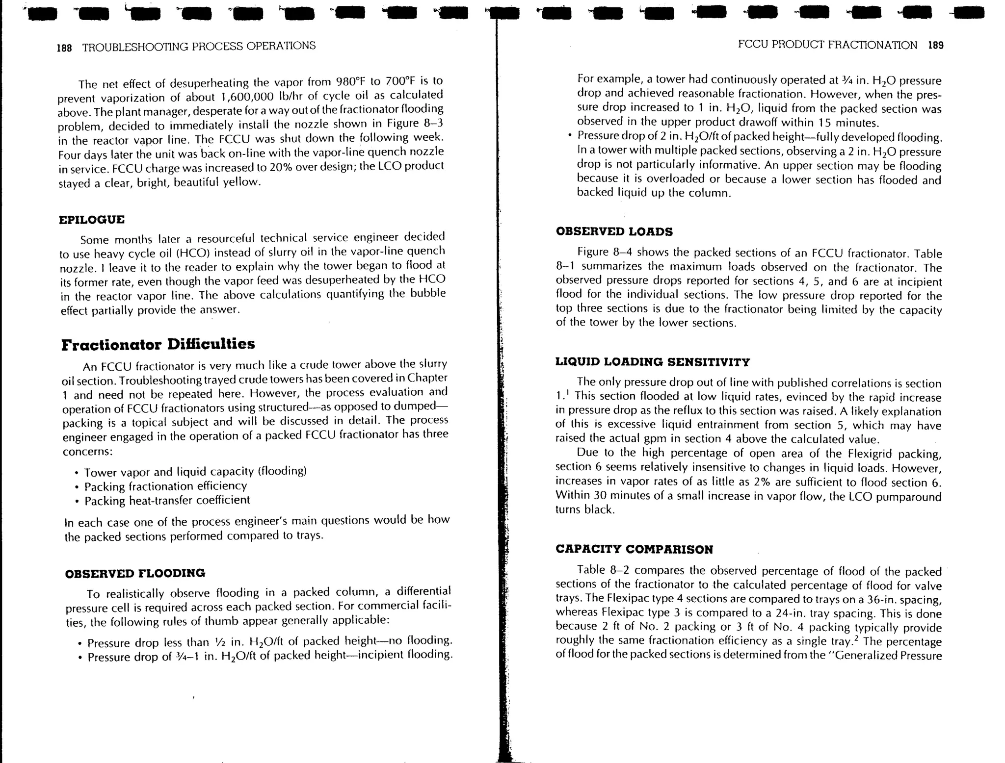 Troubleshooting process operations