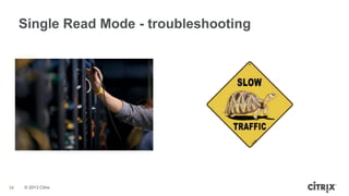 Single Read Mode - troubleshooting

34

© 2013 Citrix

 