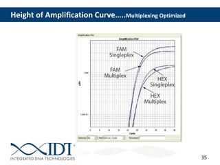 35
Height of Amplification Curve…..Multiplexing Optimized
 