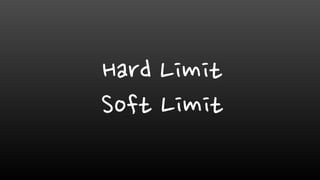 Hard Limit
Soft Limit
 