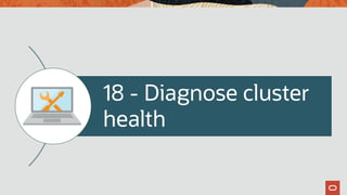 18 - Diagnose cluster
health
 