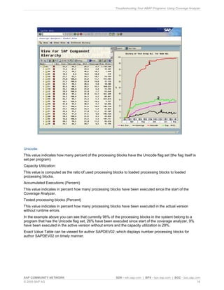 Troubleshooting Your ABAP Programs Using Coverage Analyzer | PDF