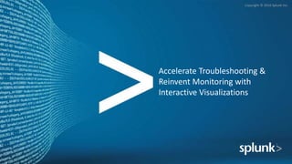 Copyright © 2016 Splunk Inc.
Accelerate Troubleshooting &
Reinvent Monitoring with
Interactive Visualizations
 