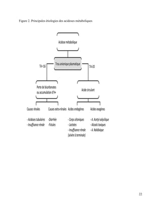 22
Figure 2. Principales étiologies des acidoses métaboliques
 