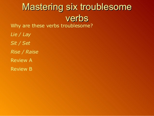 troublesome-verbs