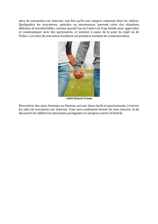 Sites de rencontre hommes et femmes