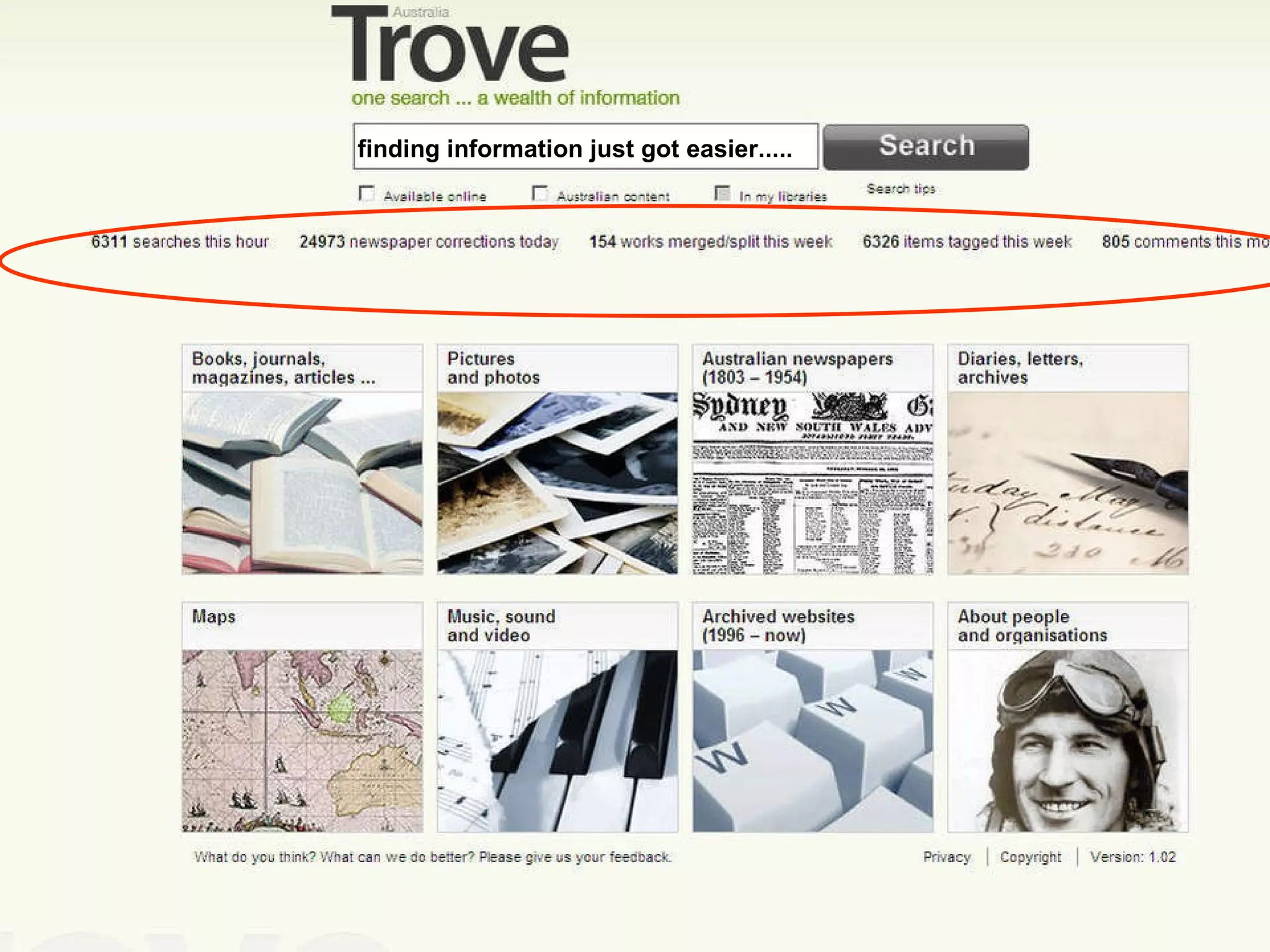 finding information just got easier..... 