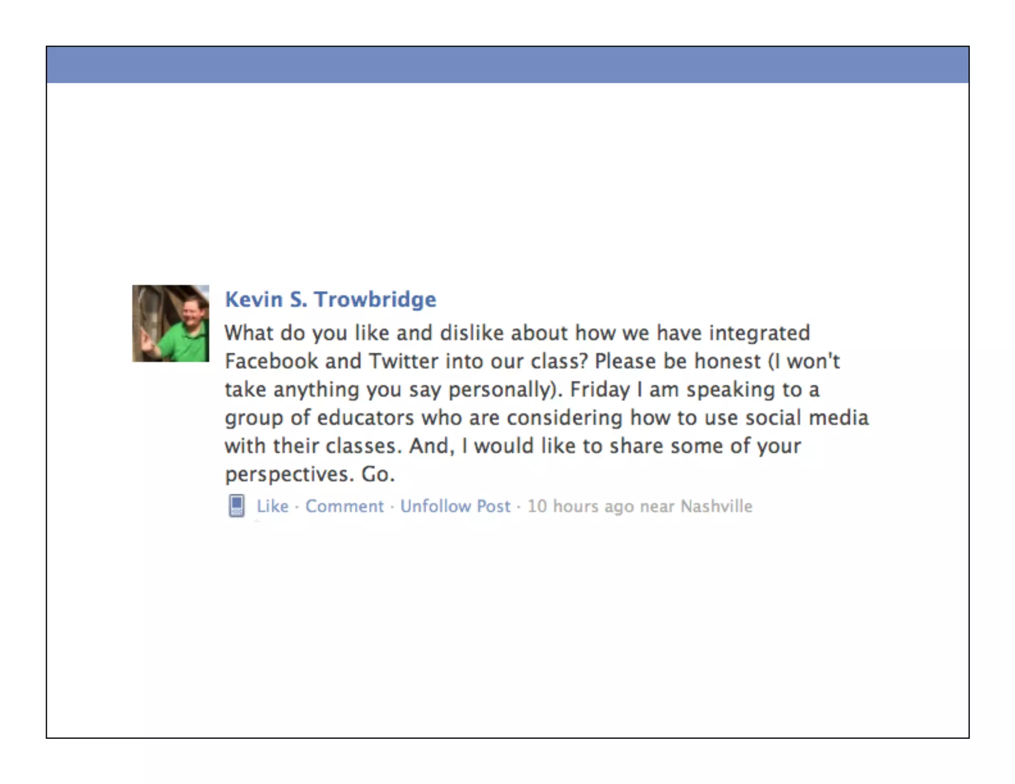 Embrace the Shift for SoMe Teaching and Learning