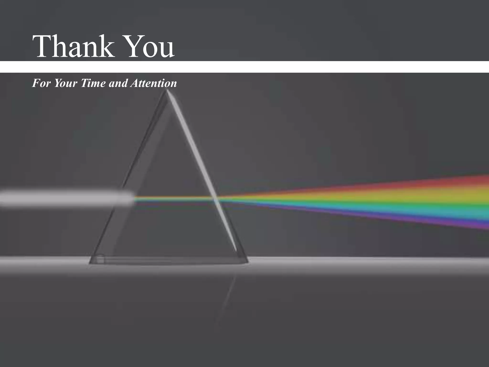 For Your Time and Attention
Thank You
 