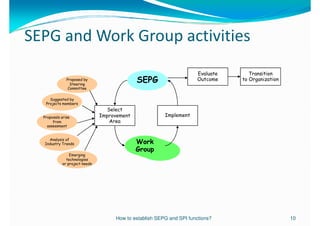 How to establish SEPG and SPI functions? | PDF
